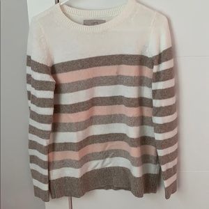 Flattering striped sweater
